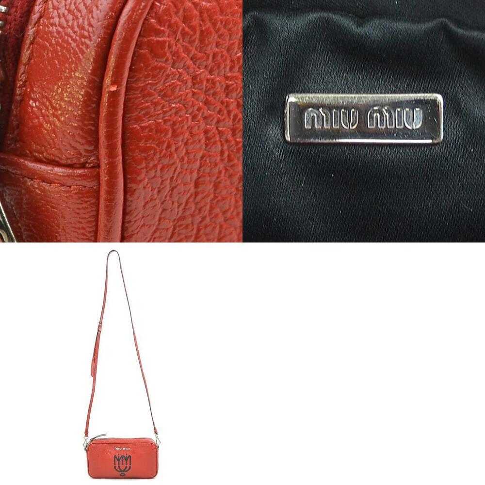 Miu MIu shoulder bag leather red - Picture 5 of 5
